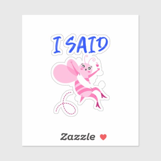 Funny Bride To Be Cute Cartoon Bridal Gift シール (シート)