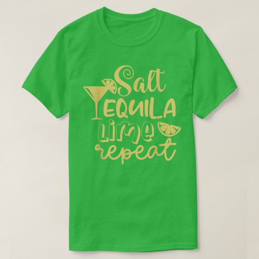 Funny Bridesmaid Bride Bachelorette Salt Tequila L Tシャツ (デザイン正面)