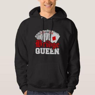 Funny Bridge Card Game Lover Bridge Queen for Wome パーカ