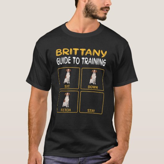 Funny Brittany Guide To Training Dog Trainer Obedi Tシャツ (正面)