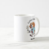 Funny Brittany Spaniel Dog Business Suit Coffee  コーヒーマグカップ (正面右)