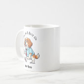 Funny Brittany Spaniel Dog Business Suit Coffee  コーヒーマグカップ (正面左)