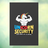 Funny Brother Unicorn Security Dont Mess With My S ウィンドウサイン (シート3)
