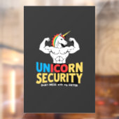 Funny Brother Unicorn Security Dont Mess With My S ウィンドウサイン (シート2)