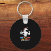 Funny Brother Unicorn Security Dont Mess With My S キーホルダー (正面)