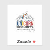 Funny Brother Unicorn Security Dont Mess With My S シール (シート)