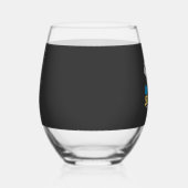 Funny Brother Unicorn Security Dont Mess With My S ステムなしワイングラス (右)