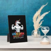 Funny Brother Unicorn Security Dont Mess With My S フォトプラーク (側面)