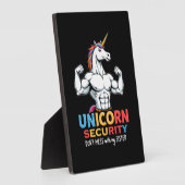 Funny Brother Unicorn Security Dont Mess With My S フォトプラーク (側面)