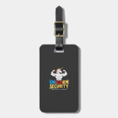 Funny Brother Unicorn Security Dont Mess With My S ラゲッジタグ (正面縦)