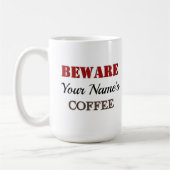 Funny Brown Dog コーヒーマグカップ (左)