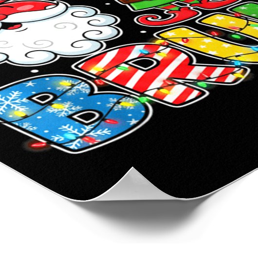 Funny Bruh 67 Six Seven Christmas 6 7 Meme Boy Gir ポスター (角)