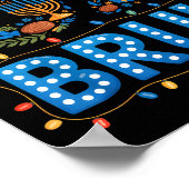 Funny Bruh 67 Six Seven Meme Hanukkah Lights Jewis ポスター (角)