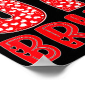 Funny Bruh 67 Six Seven Meme Valentine's Day Men W ポスター (角)