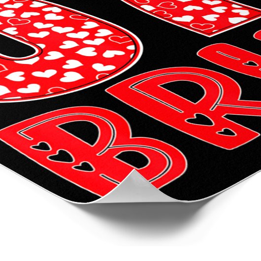 Funny Bruh 67 Six Seven Meme Valentine's Day Men W ポスター (角)