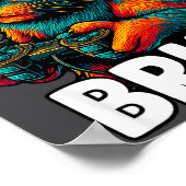 Funny Bruh Cat Gamer Video Games Gaming For Men Bo ポスター (角)