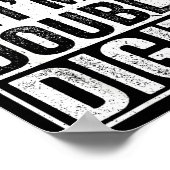 Funny Bruh I'm Double Digits 10th Birthday 10 Year ポスター (角)