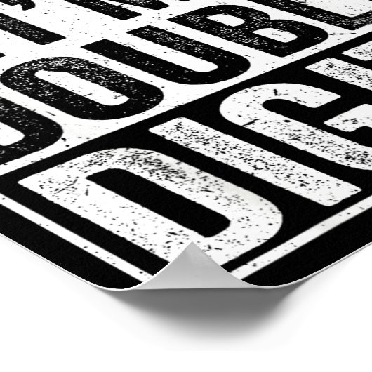 Funny Bruh I'm Double Digits 10th Birthday 10 Year ポスター (角)