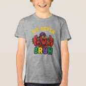 Funny Bruh Mardi Gras Crawfish Muscle Gym 6 7 Meme トライブレンドＴシャツ (正面)