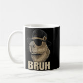 Funny Bruh Meme Capybara Lover Cool Sungles For Me コーヒーマグカップ (左)