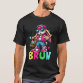 Funny Bruh Meme Easter Day Bunny Eggs Teens Boys K Tシャツ (正面)