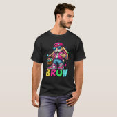 Funny Bruh Meme Easter Day Bunny Eggs Teens Boys K Tシャツ (正面フル)
