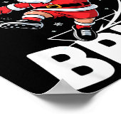 Funny Bruh Soccer Santa 67 Meme Christmas Xmas Paj ポスター (角)