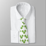 Funny Brussels sprouts vegetables cartoon ネクタイ<br><div class="desc">For Brussels sprouts lovers! These happy,  silly green vegetables are drawn in cute cartoon style.</div>