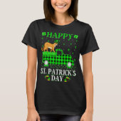 Funny Buffalo Plaid Green Truck Cougar St Patrick  Tシャツ (正面)