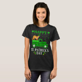 Funny Buffalo Plaid Green Truck Cougar St Patrick  Tシャツ (正面フル)