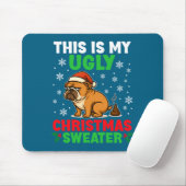 Funny Bulldog Ugly Christmas Sweater Hilarious Dog マウスパッド (マウス)