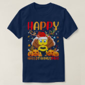 Funny Bumble Bee Lover Happy Bumble Bee HelloThank Tシャツ (デザイン正面)