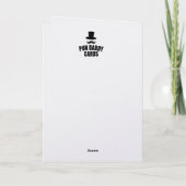 Funny Bummed Punny Belated Birthday Card カード (裏面)