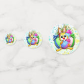 Funny Bunny biting an Easter Egg コンフェッティ (裏面)