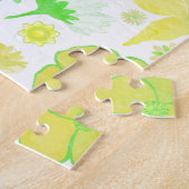 Funny Bunny biting an Easter Egg ジグソーパズル (側面)