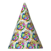 Funny Bunny biting an Easter Egg パーティーハット (右)