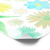 Funny Bunny biting an Easter Egg フォトプリント (角)