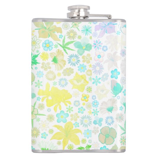 Funny Bunny biting an Easter Egg フラスク (裏面)