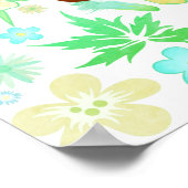 Funny Bunny biting an Easter Egg ポスター (角)