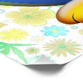 Funny Bunny biting an Easter Egg ポスター (コーナー)