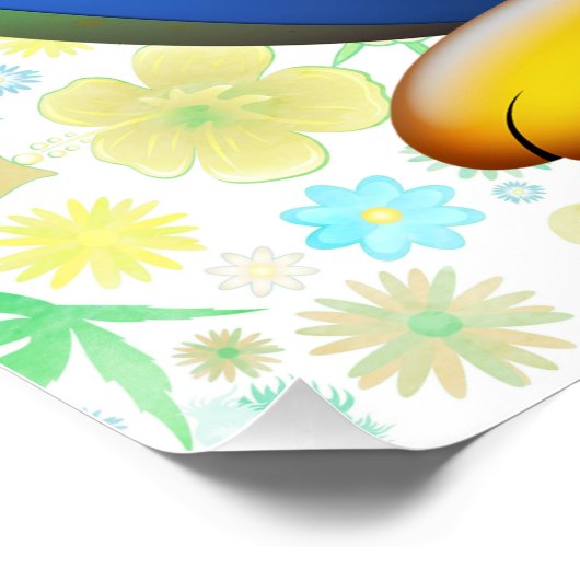 Funny Bunny biting an Easter Egg ポスター (コーナー)