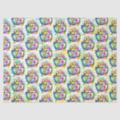 Funny Bunny biting an Easter Egg 薄葉紙 (正面)