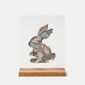 Funny Bunny Crochet Patchwork Camo Rabbit Happy Ea アクリルサイン (正面)