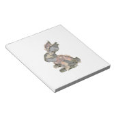 Funny Bunny Crochet Patchwork Camo Rabbit Happy Ea ノートパッド (アングル)