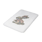 Funny Bunny Crochet Patchwork Camo Rabbit Happy Ea バスマット (アングル)