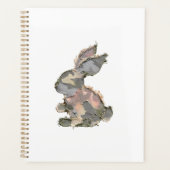 Funny Bunny Crochet Patchwork Camo Rabbit Happy Ea プランナー手帳 (正面)