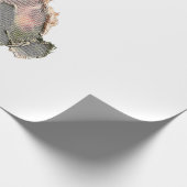 Funny Bunny Crochet Patchwork Camo Rabbit Happy Ea ラッピングペーパー (角)