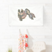 Funny Bunny Crochet Patchwork Camo Rabbit Happy Ea 横断幕 (インサイチュ)
