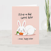 Funny Bunny Easter Day Card カード (正面)