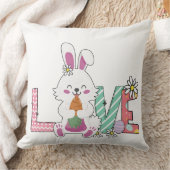 Funny Bunny Happy Easter Day クッション (ブランケット)